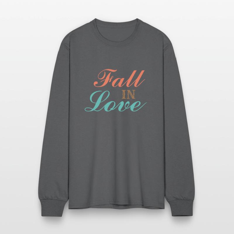 Font design for the word "fall in love"