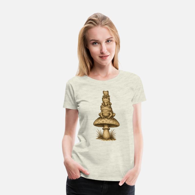 Frog Tower on Mushroom | Funny Forest Stack Art