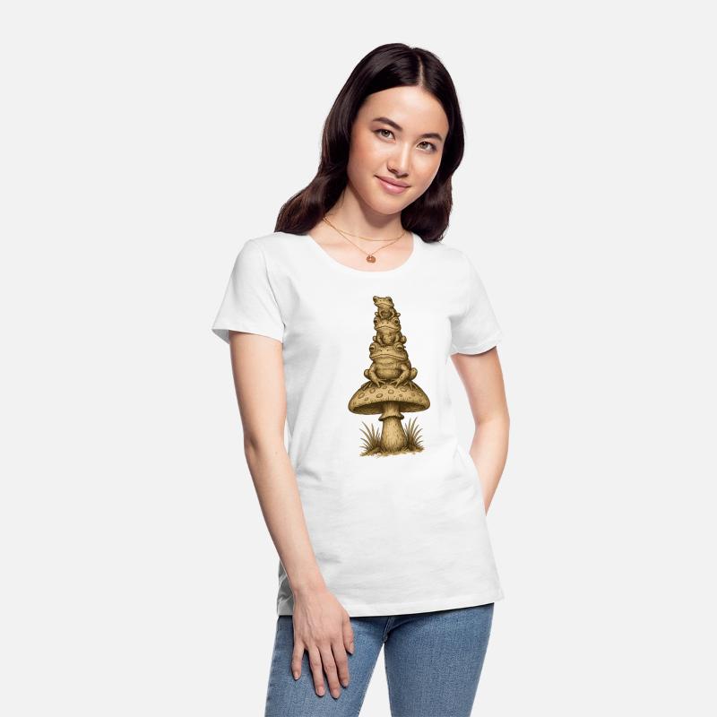 Frog Tower on Mushroom | Funny Forest Stack Art