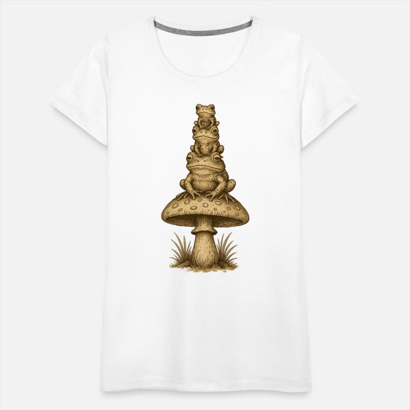 Frog Tower on Mushroom | Funny Forest Stack Art