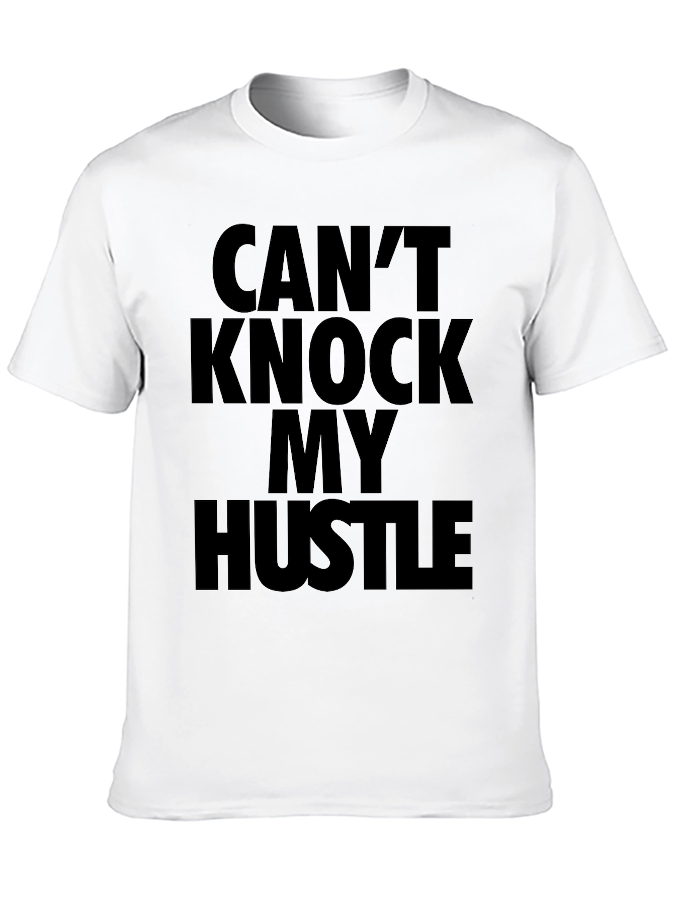 Cant Knock My Hustle Black Graphic T-Shirt