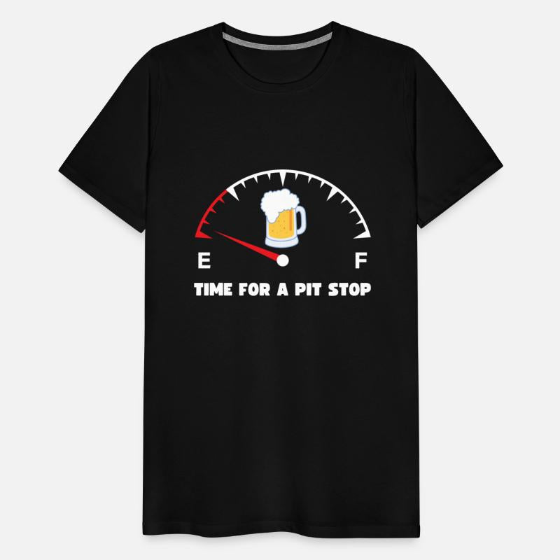 Funny Beer Graphic Tee, Time For A Pit Stop Shirt,