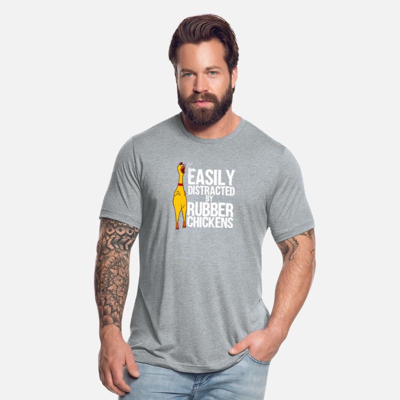 Funny Easily Distracted Rubber Chicken Gift Cool B