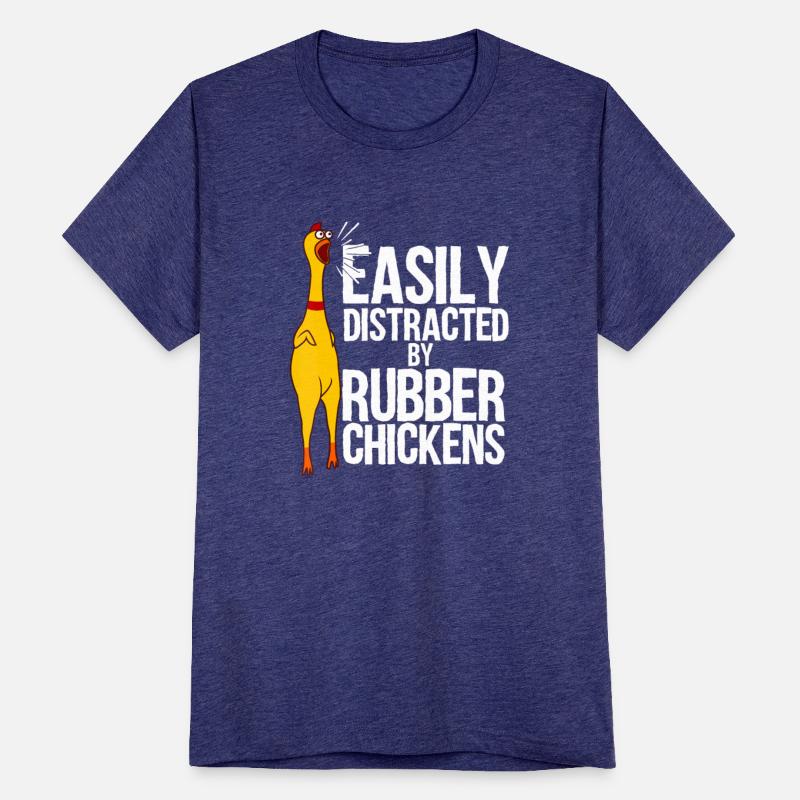 Funny Easily Distracted Rubber Chicken Gift Cool B