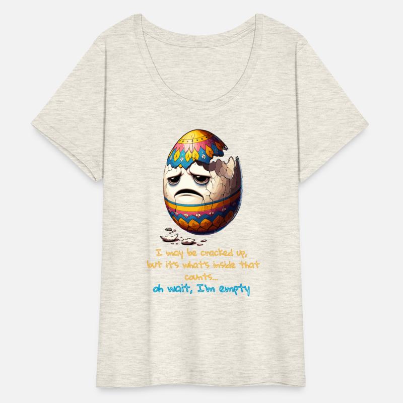 Funny Easter Egg Depressed Empty Inside Eggshell