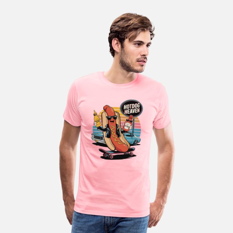 Funny Hot Dog Heaven Fast Food Skateboard Skater