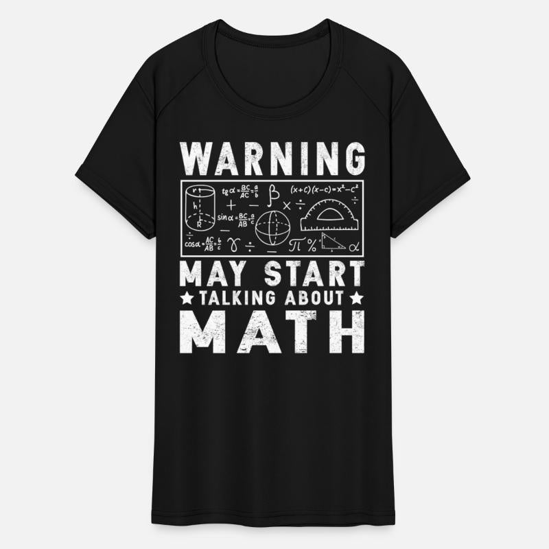 Funny Math Teacher Warning Geek Nerd Gift