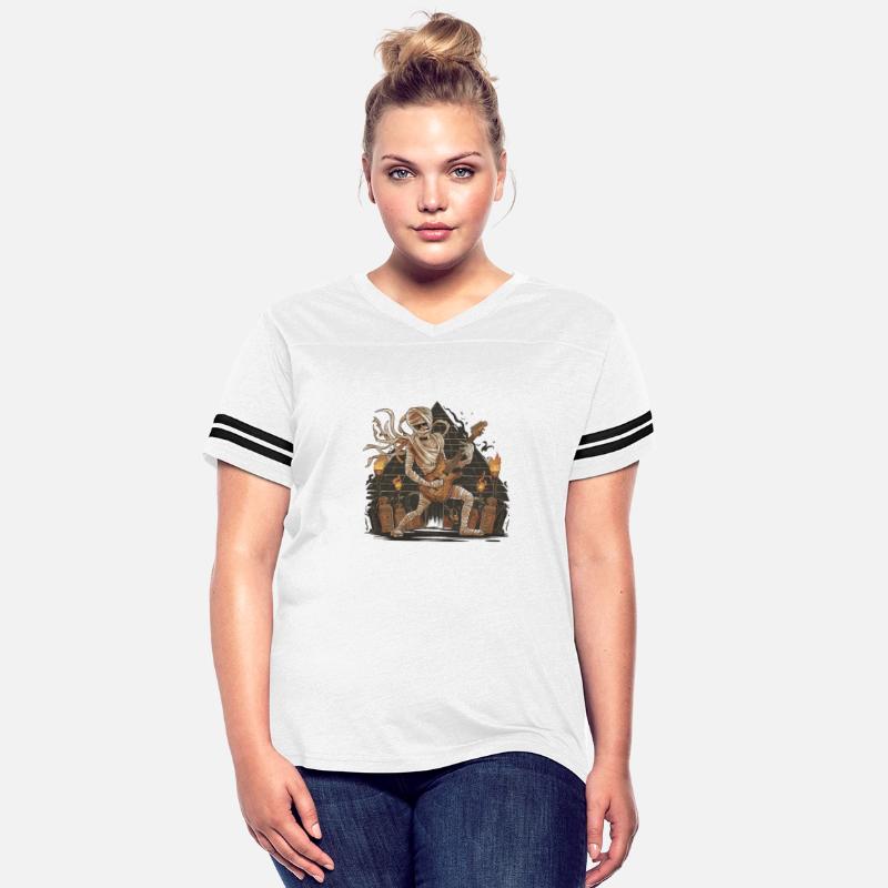 Funny Mummy Playing Guitar Halloween