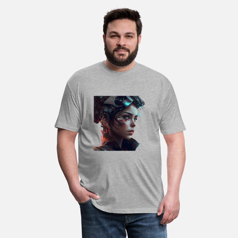 futuristic android girl