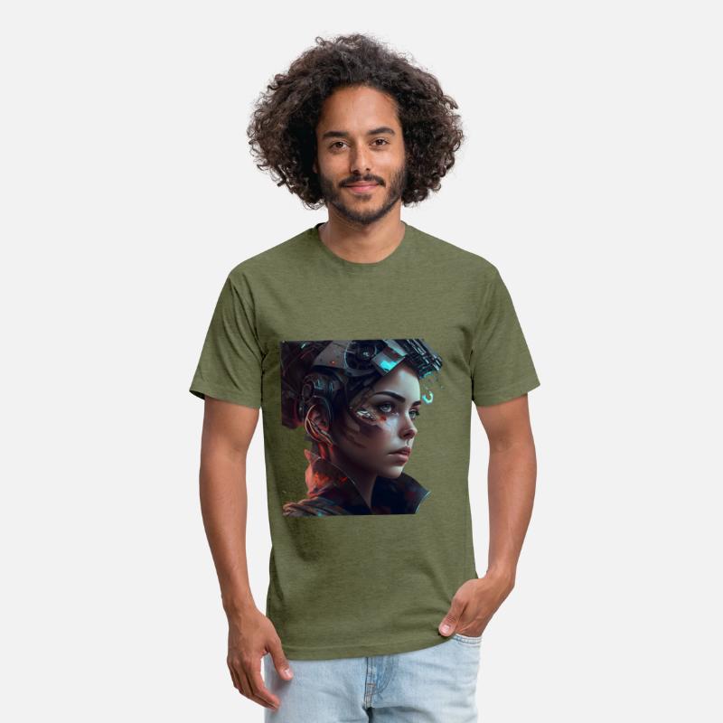 futuristic android girl