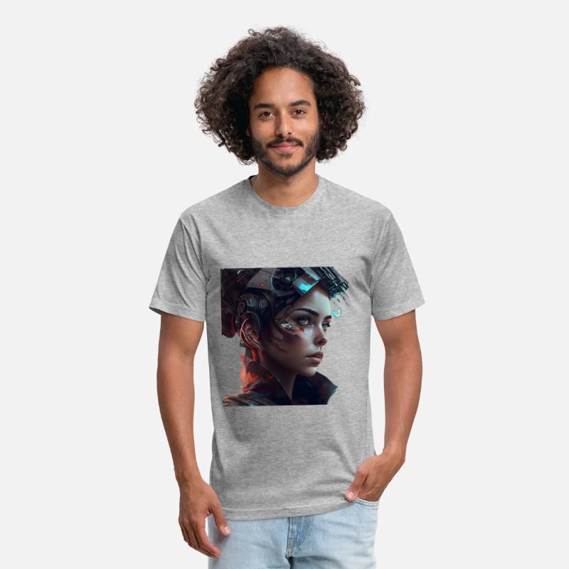 futuristic android girl