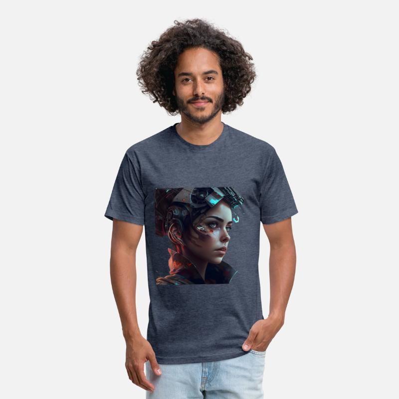 futuristic android girl