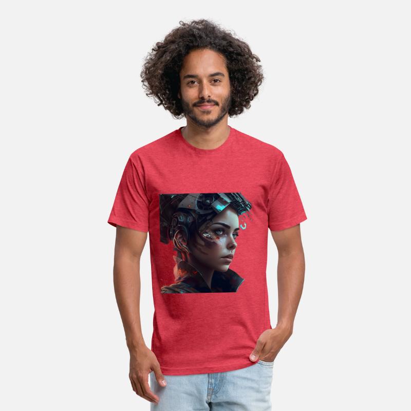 futuristic android girl