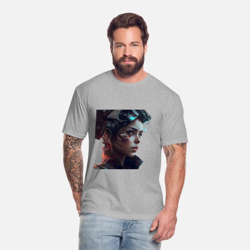 futuristic android girl