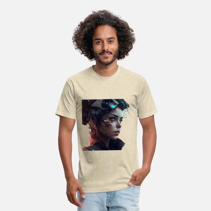 futuristic android girl