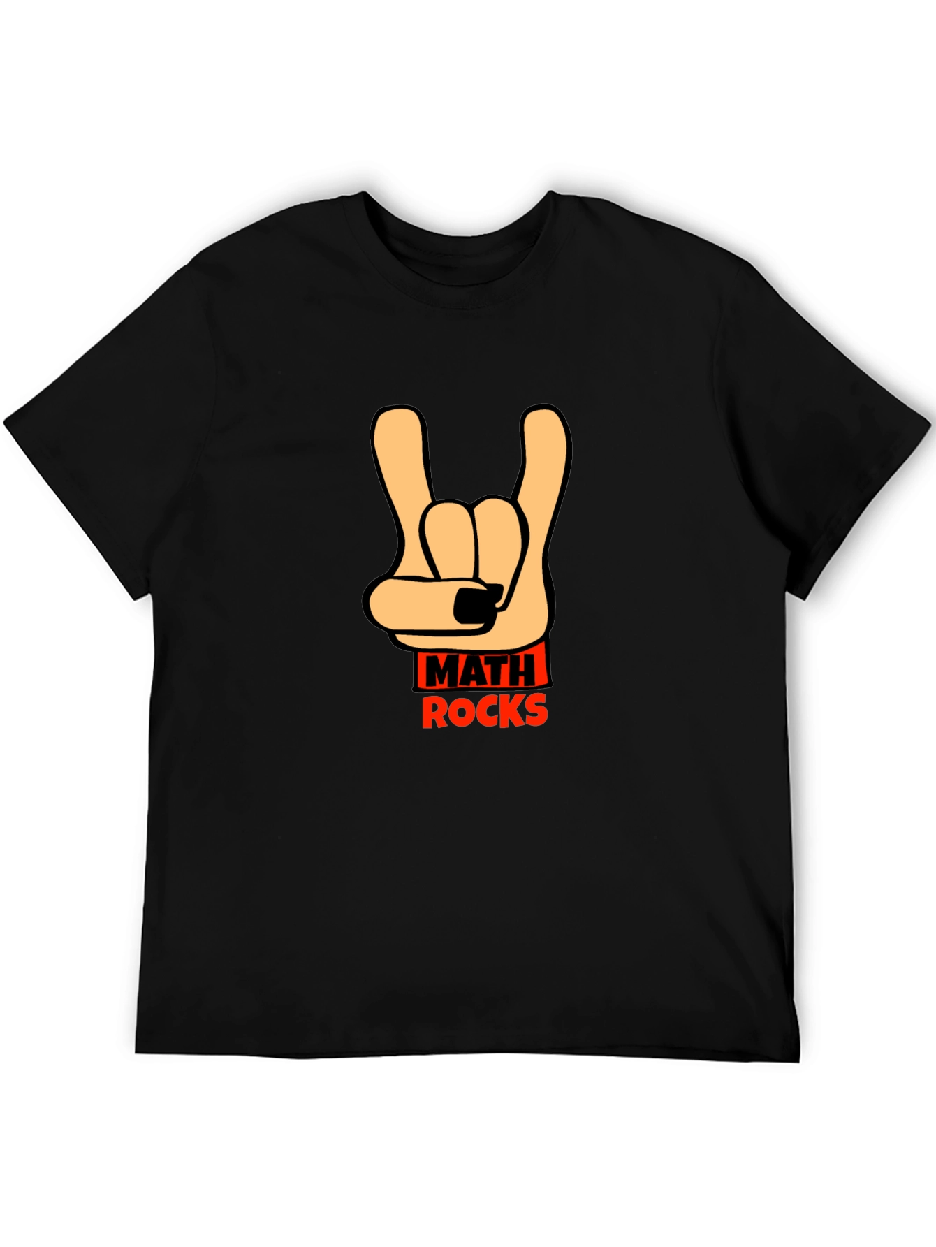 Math Rocks T-Shirt - Graphic Tee - Black