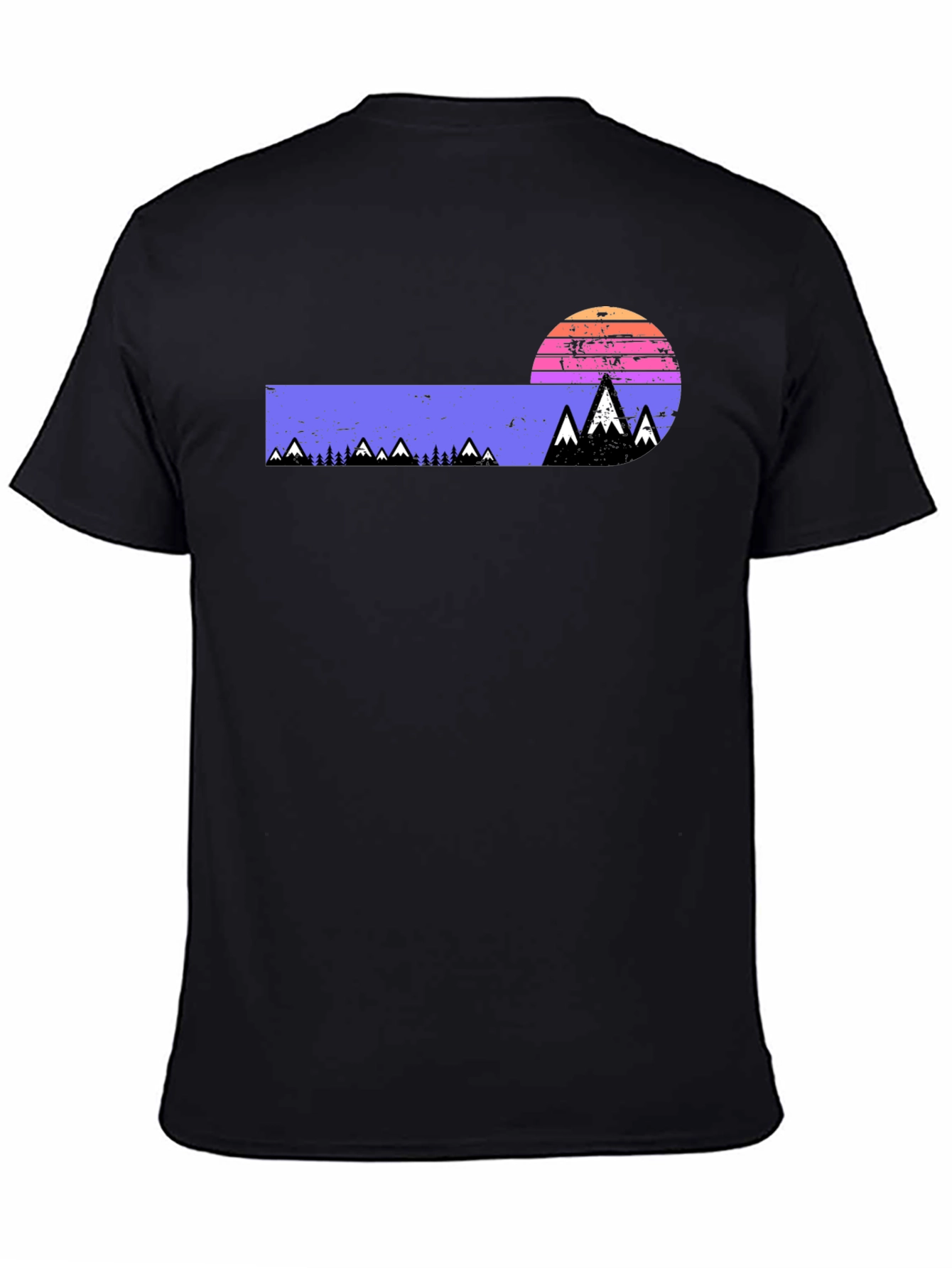 Retro Mountain Sunset Graphic Tee