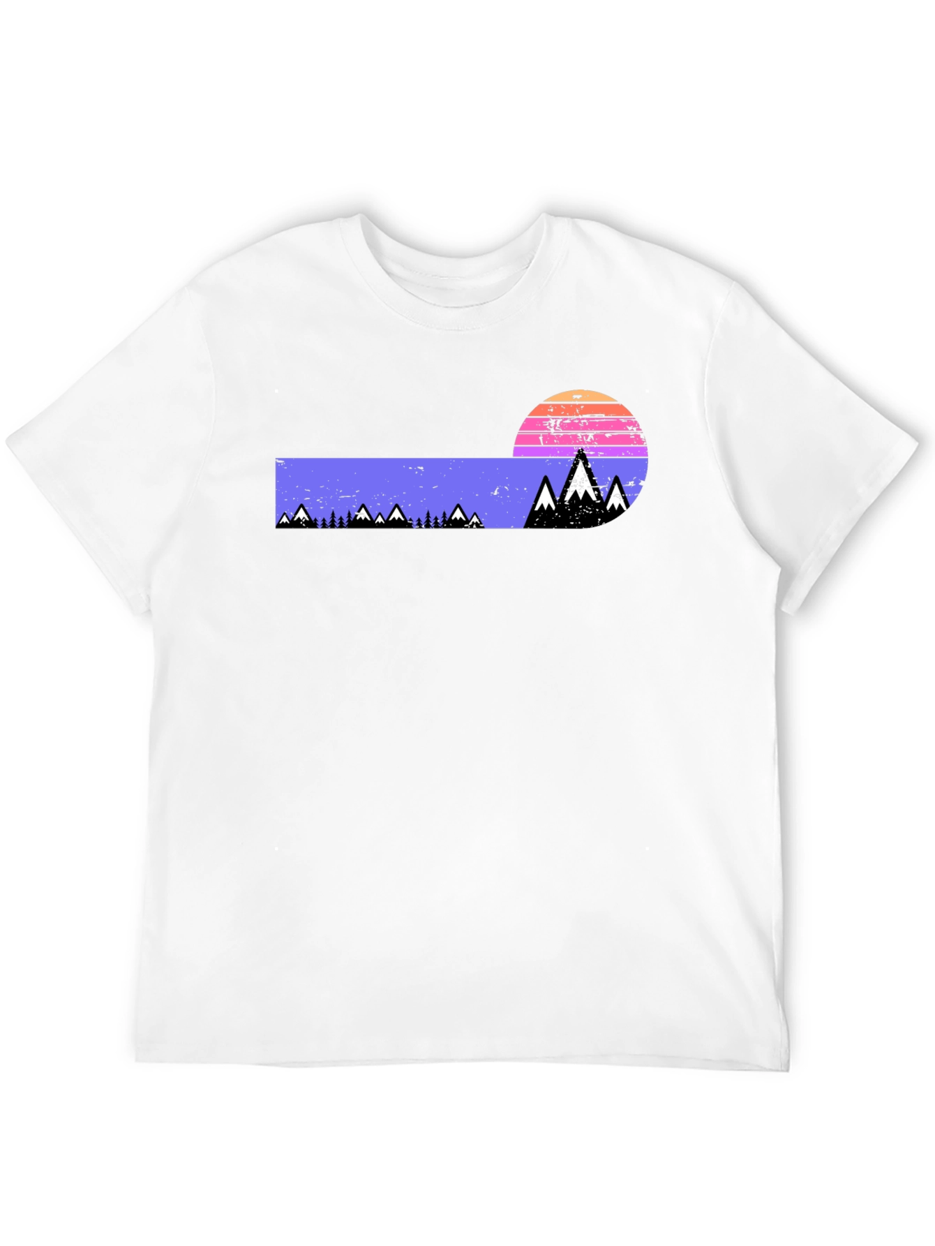Retro Mountain Sunset Graphic Tee