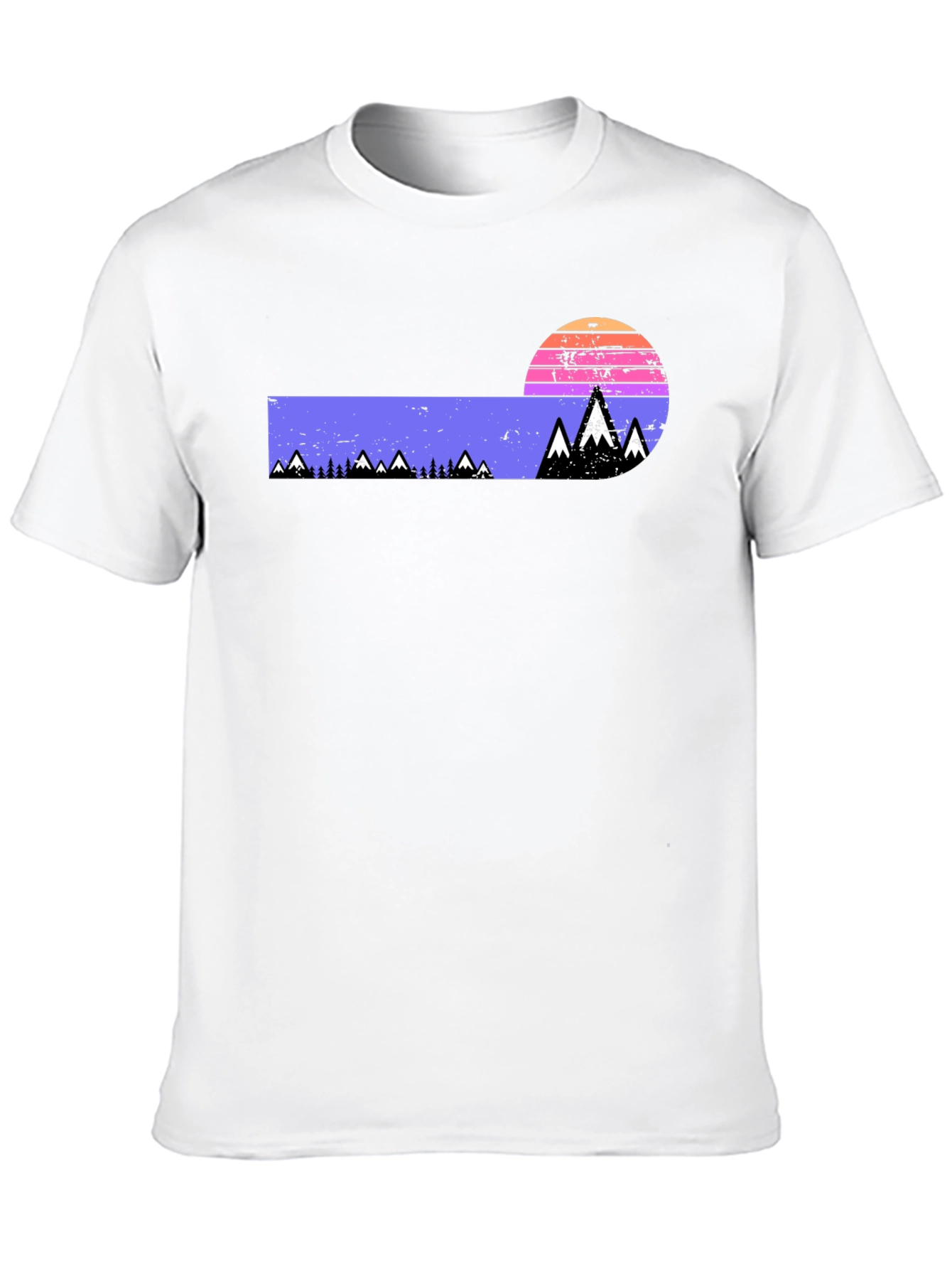 Retro Mountain Sunset Graphic Tee
