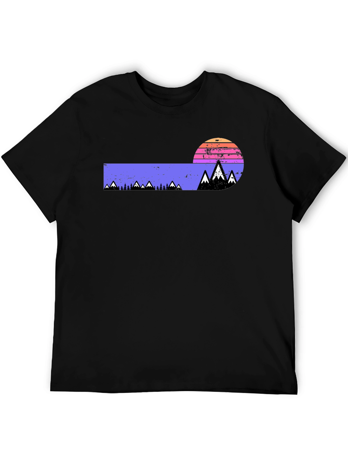 Retro Mountain Sunset Graphic Tee