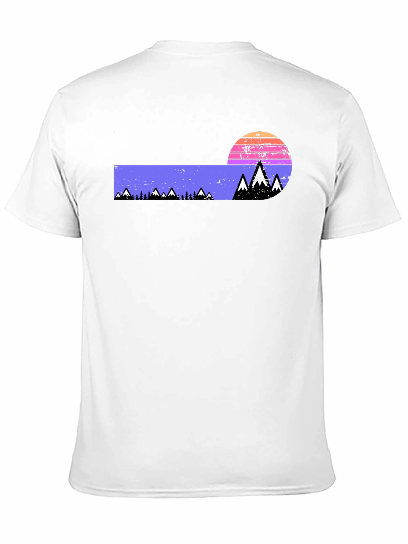Retro Mountain Sunset Graphic Tee