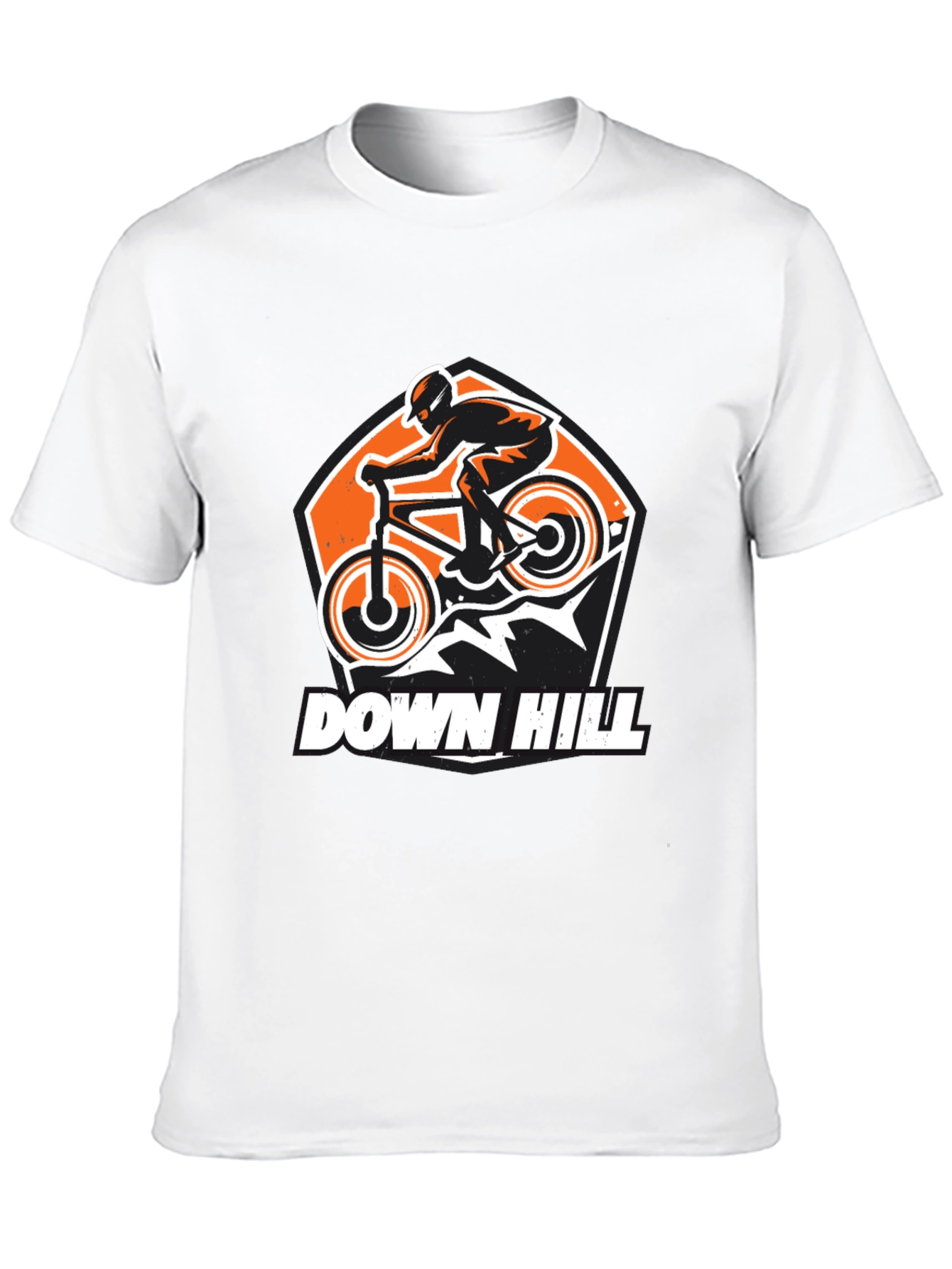 Downhill Mountain Biking Graphic T-Shirt