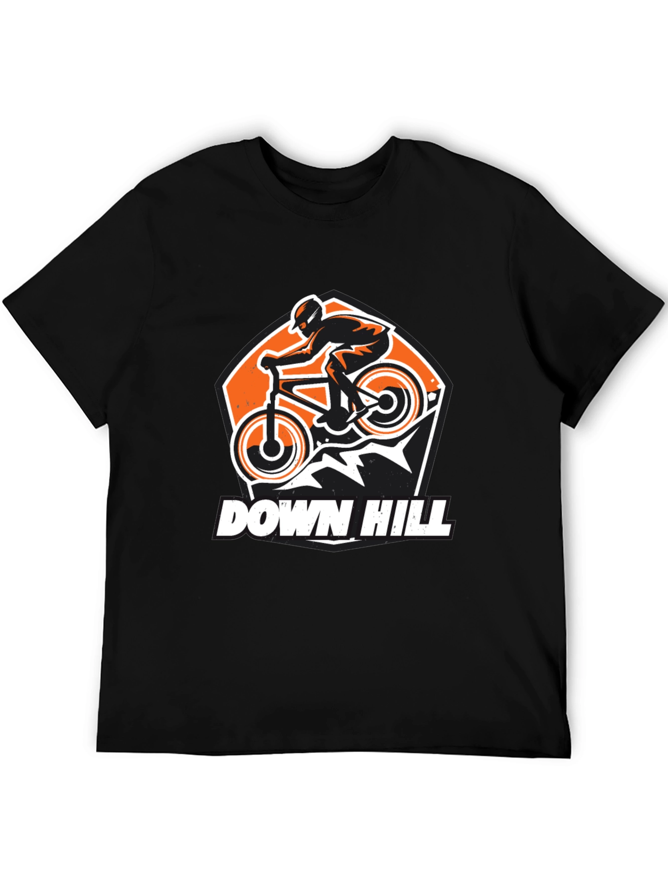 Downhill Mountain Biking Graphic T-Shirt