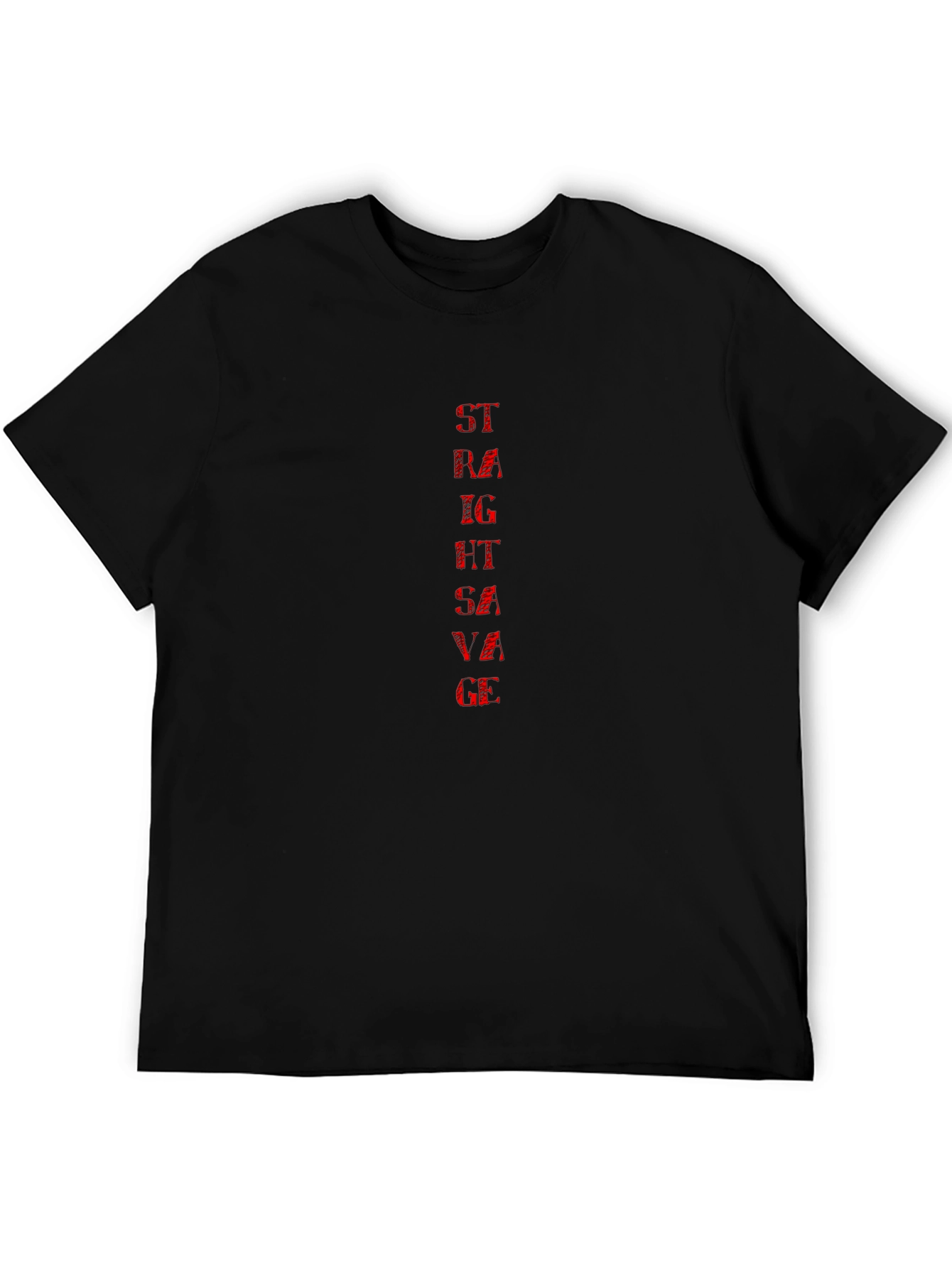 Mens Straight Savage Tee - Black