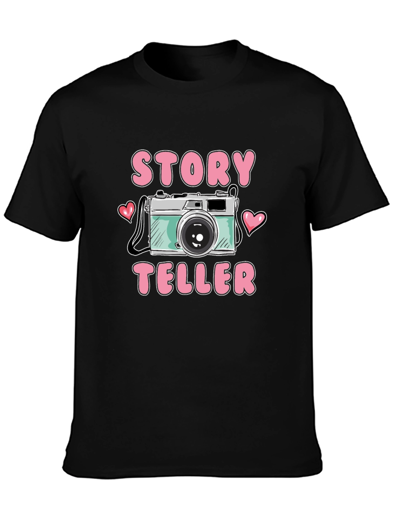 Story Teller Graphic Tee Camera Shirt