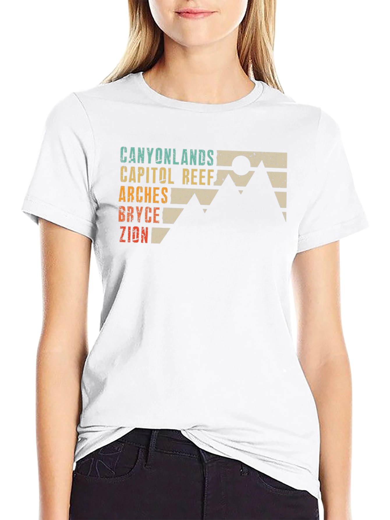 Utah National Parks Retro Graphic Tee