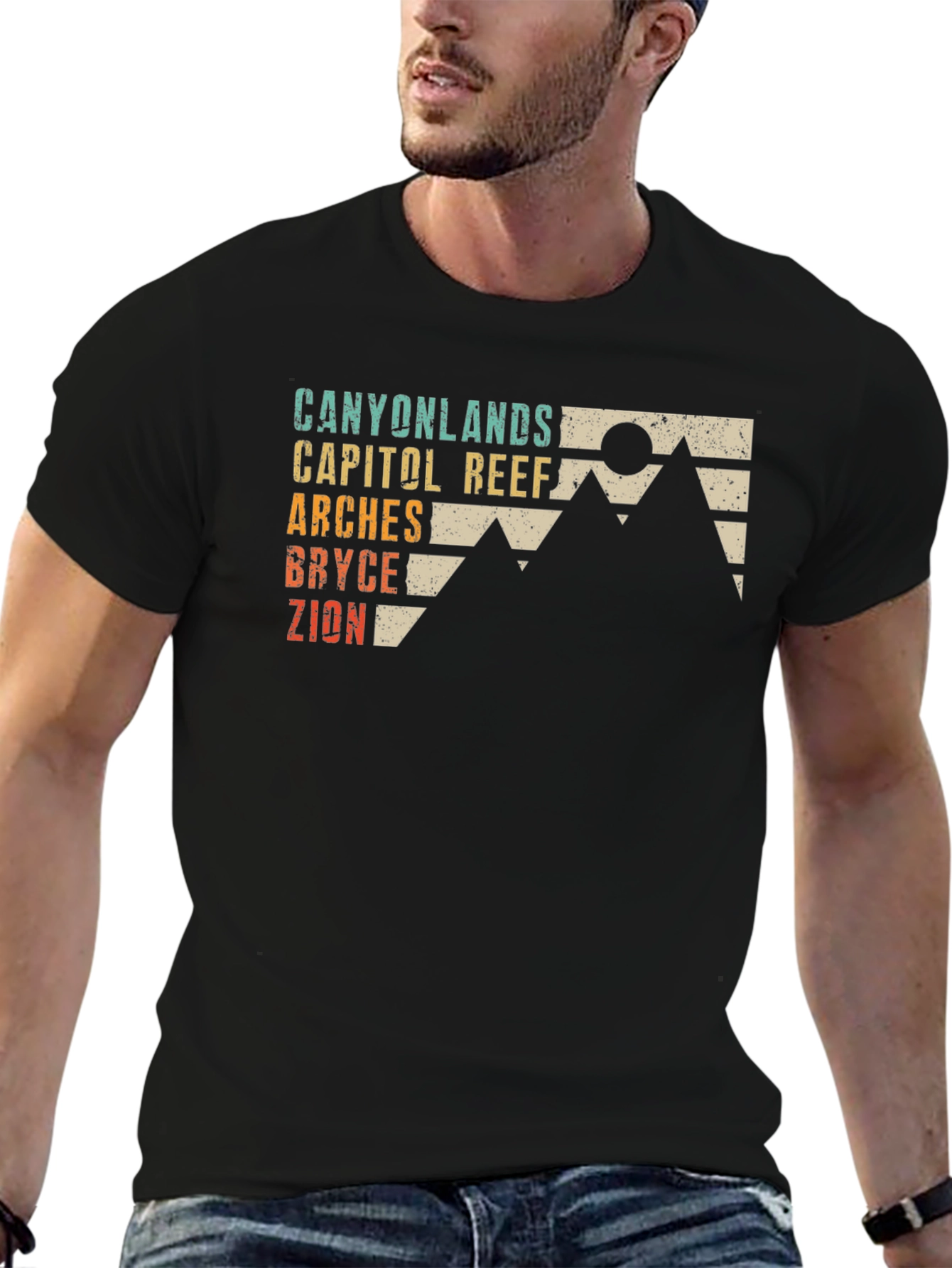Utah National Parks Retro Graphic Tee