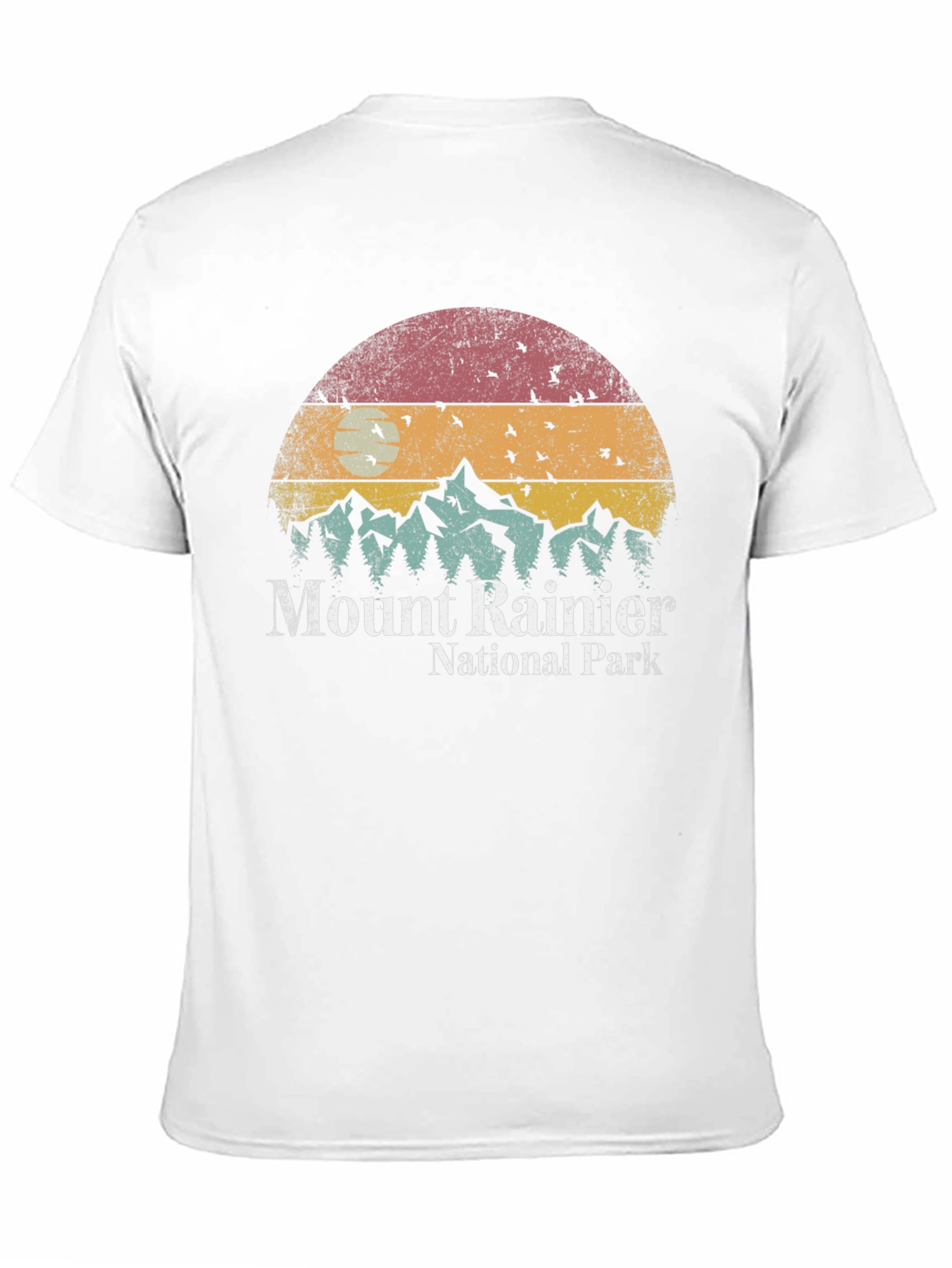Mount Rainier National Park Retro T-Shirt
