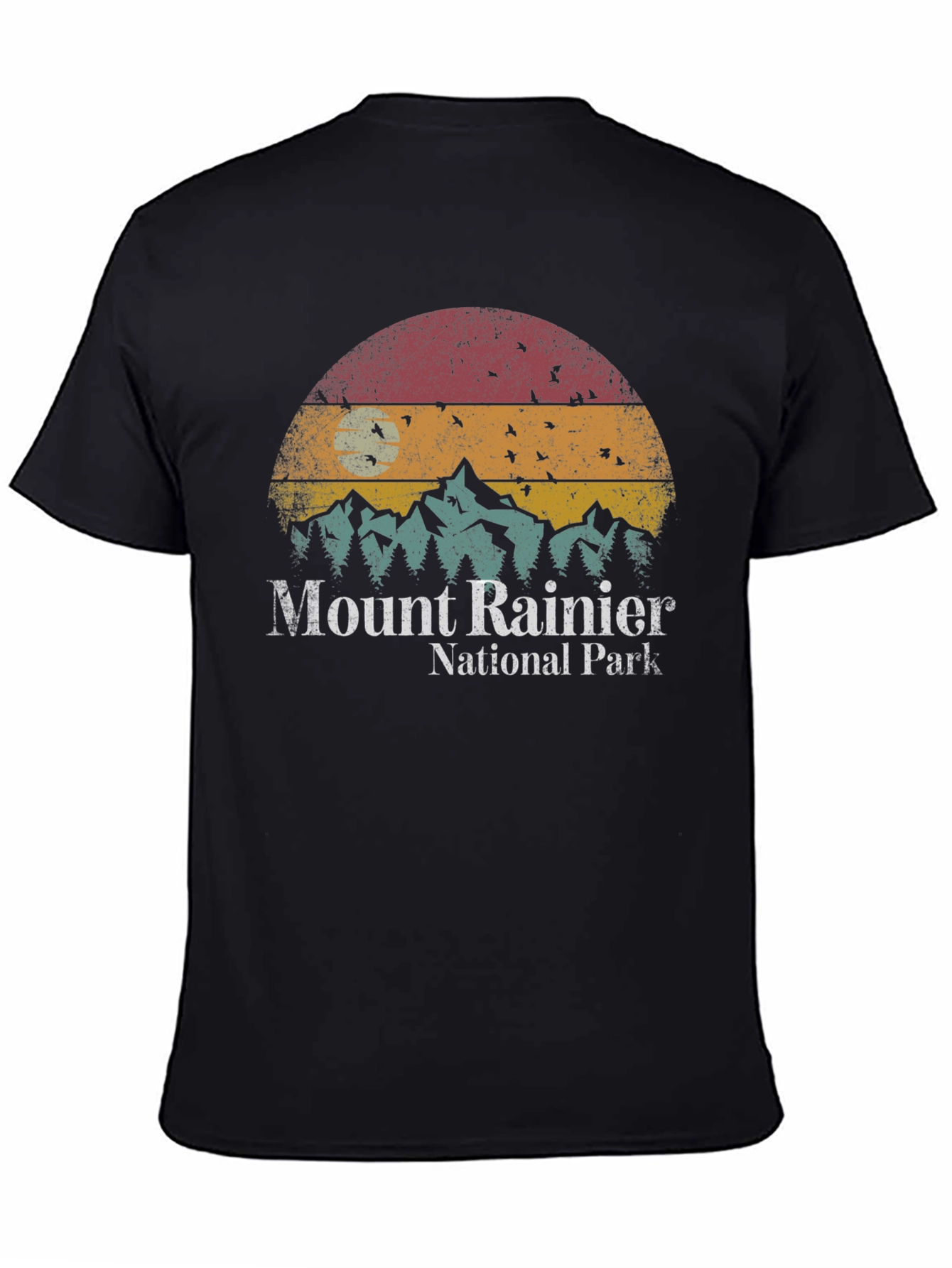 Mount Rainier National Park Retro T-Shirt