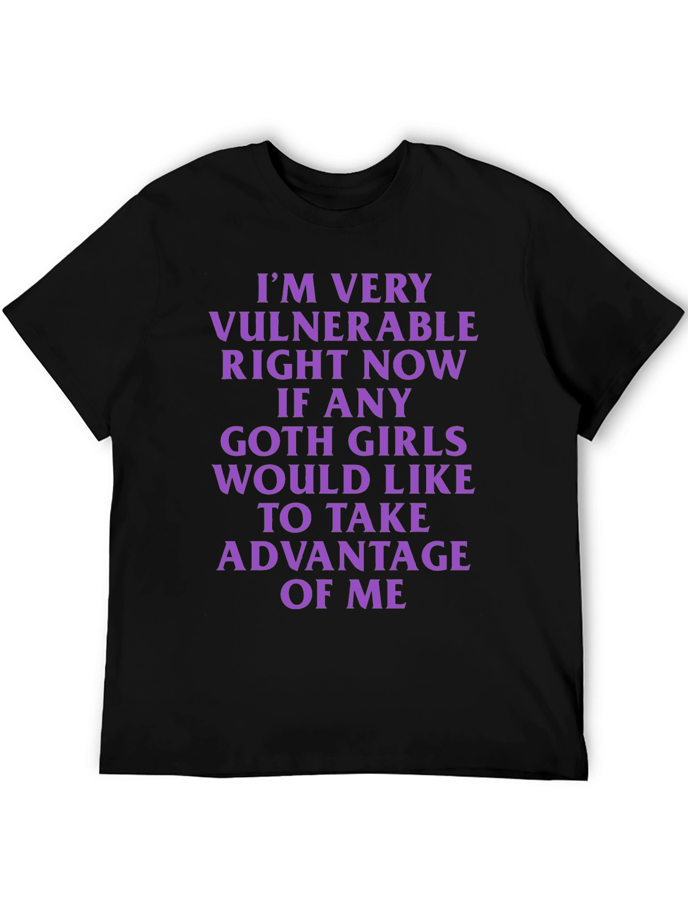 Vulnerable Goth Girls T-Shirt - Black