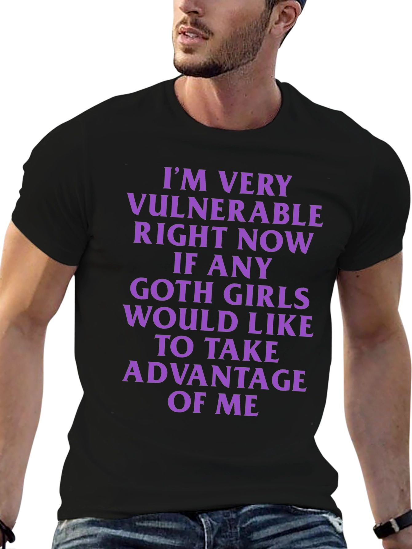 Vulnerable Goth Girls T-Shirt - Black