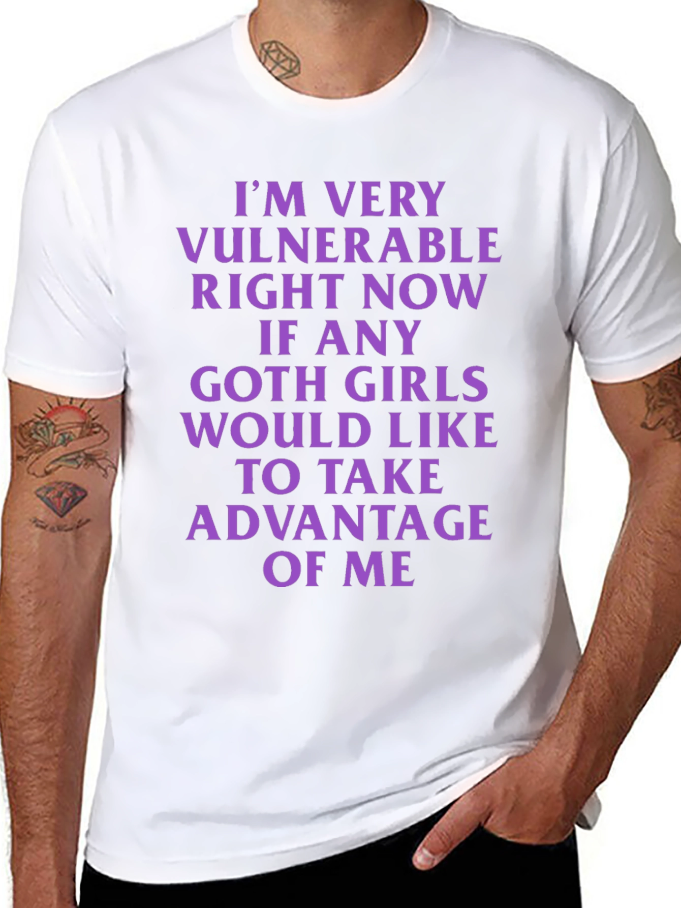 Vulnerable Goth Girls T-Shirt - Black
