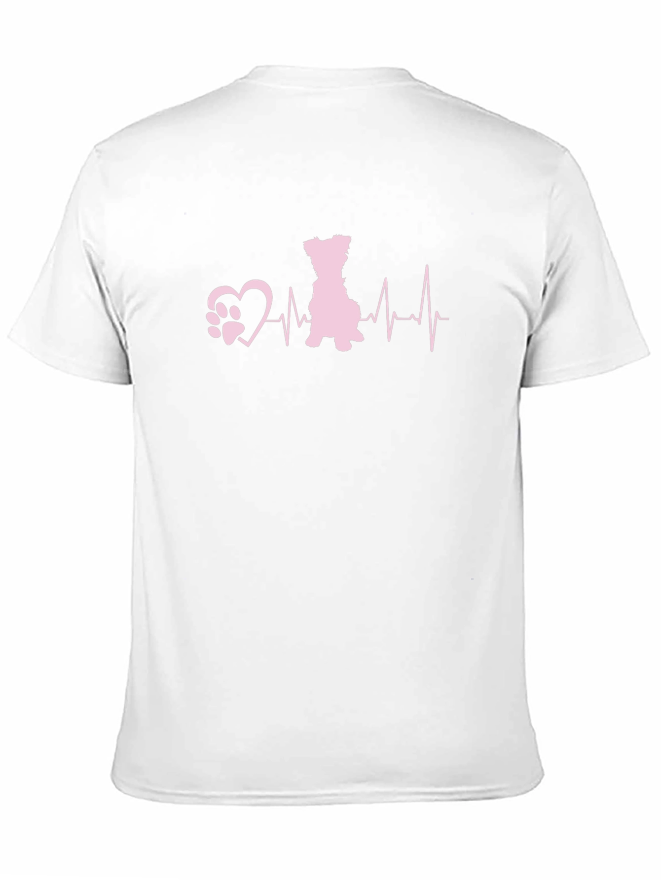 Dog Paw Heartbeat T-Shirt - Cute Pet Lover Tee