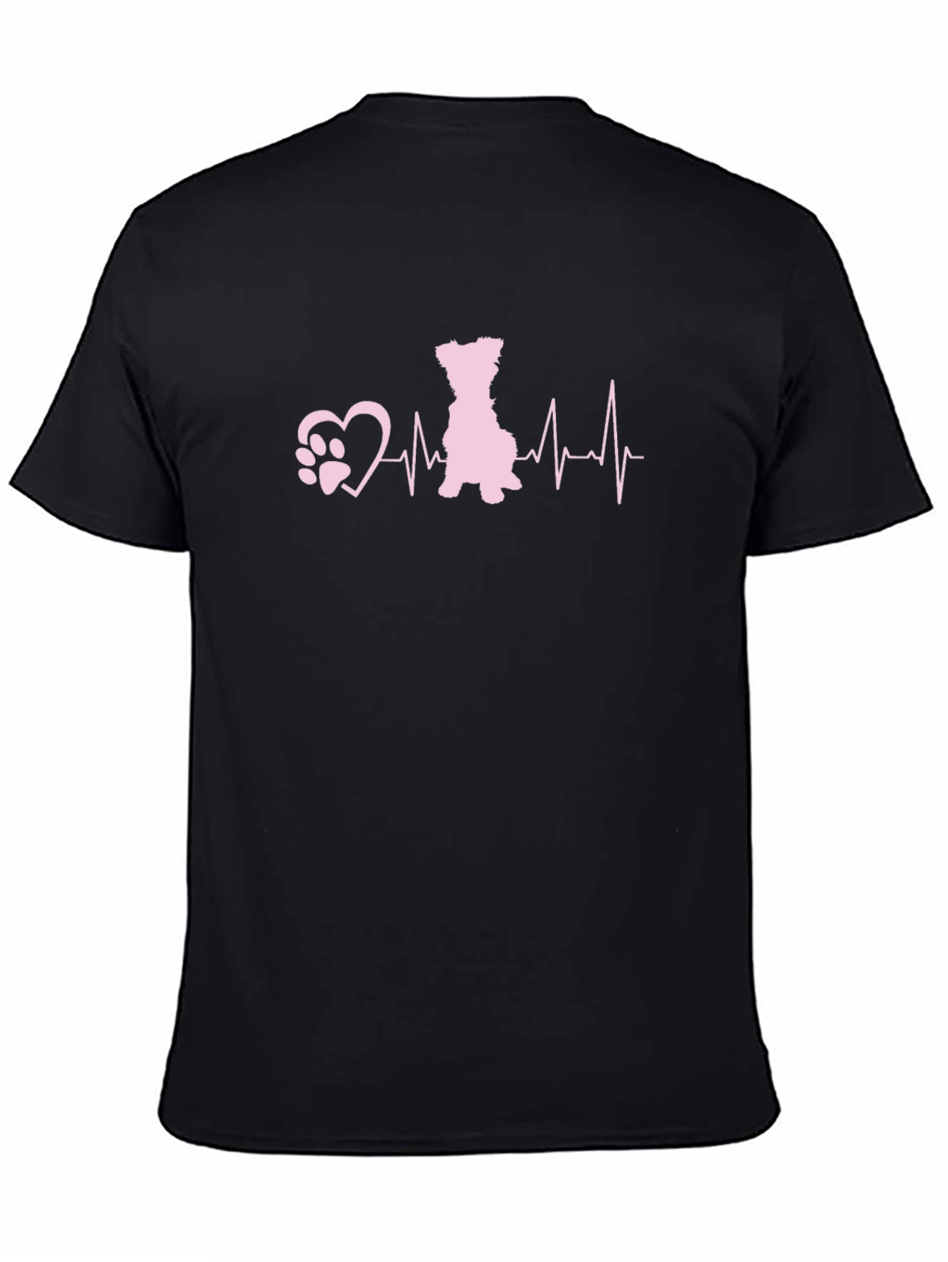 Dog Paw Heartbeat T-Shirt - Cute Pet Lover Tee