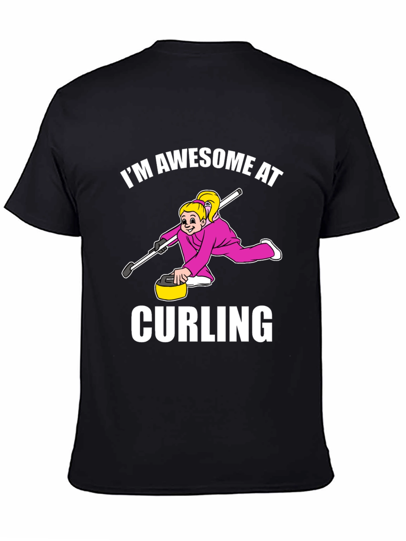 Awesome Curling T-Shirt - Funny Sports Tee