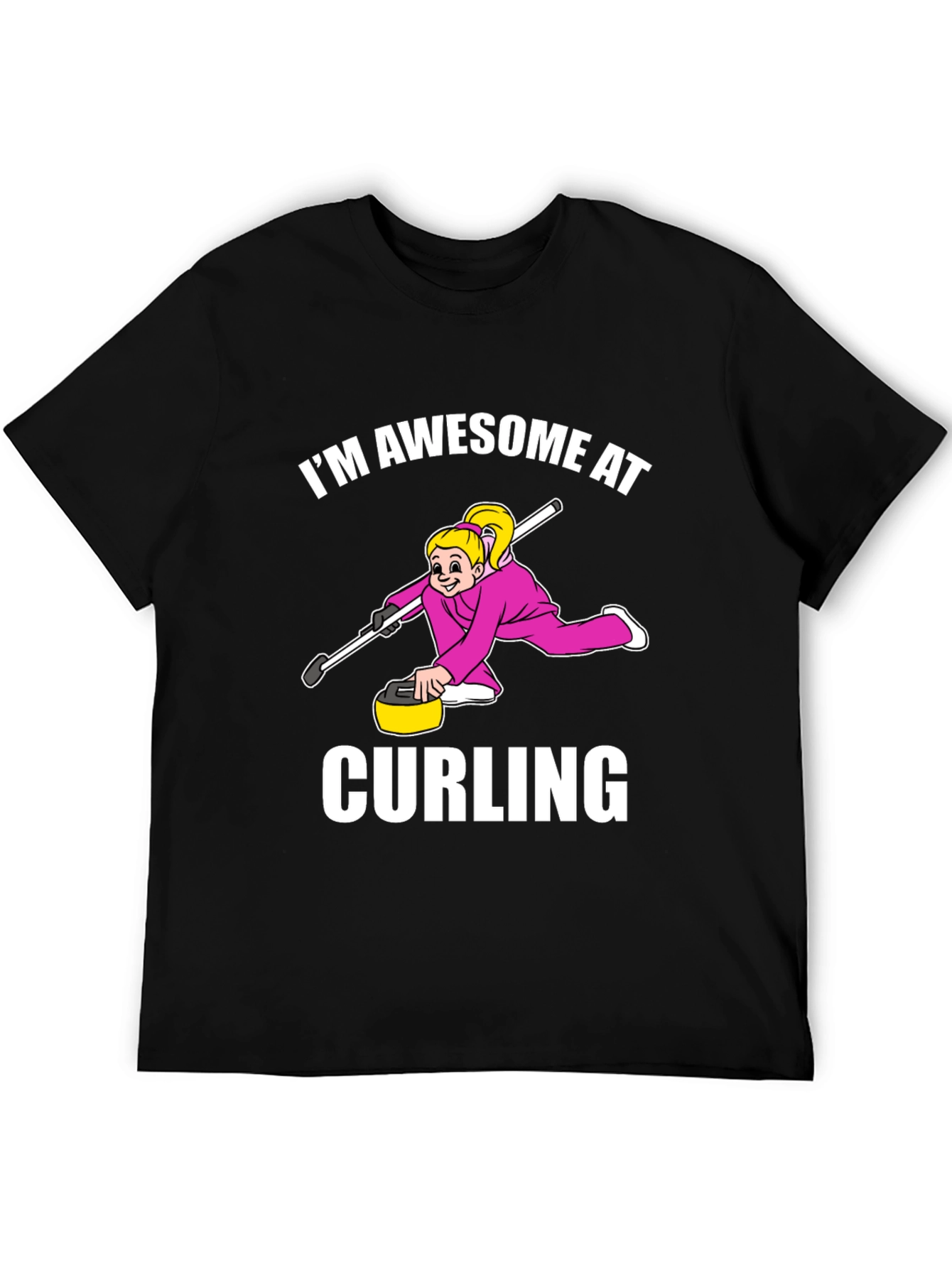 Awesome Curling T-Shirt - Funny Sports Tee