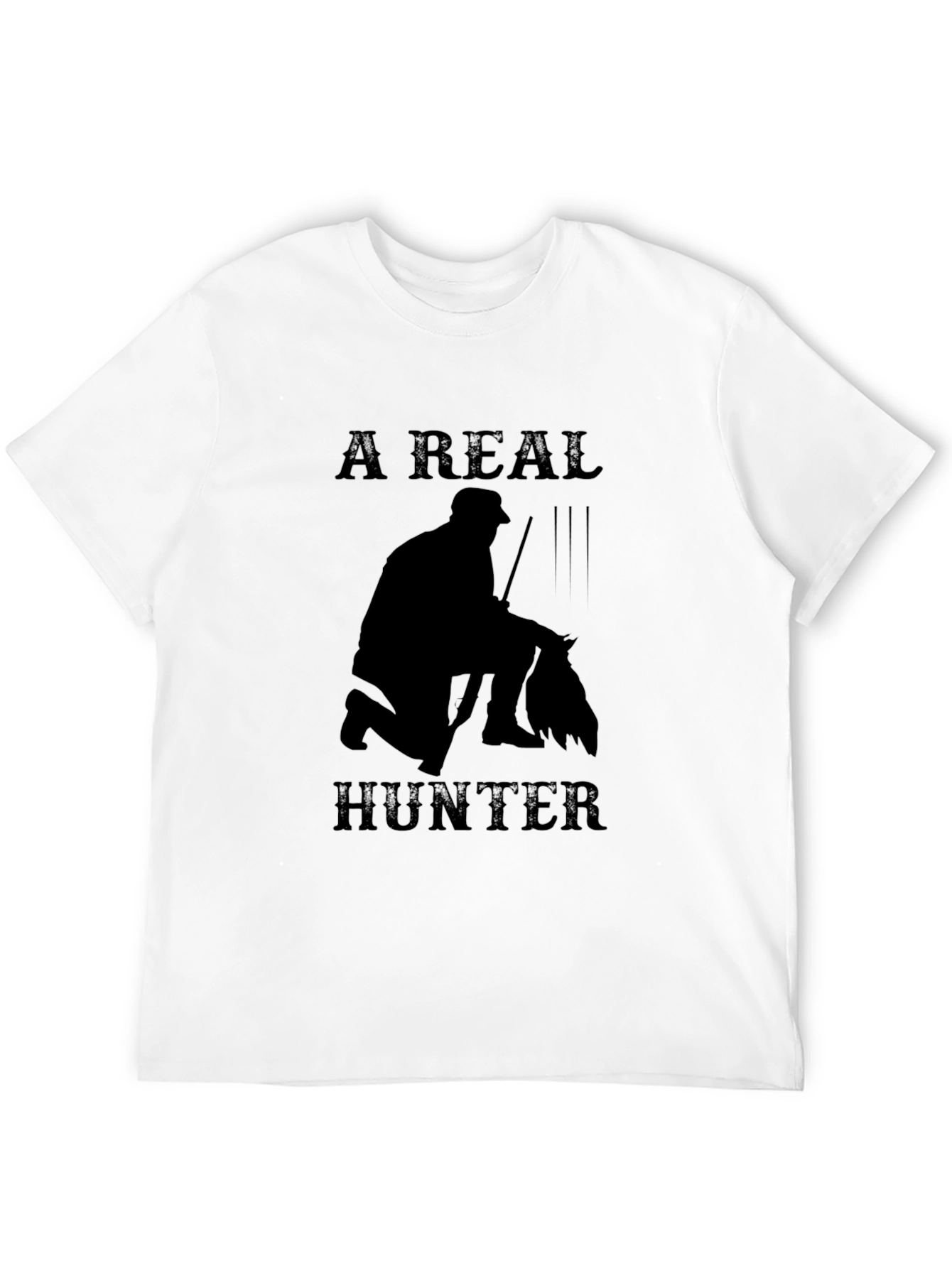 A Real Hunter Graphic Tee - Black