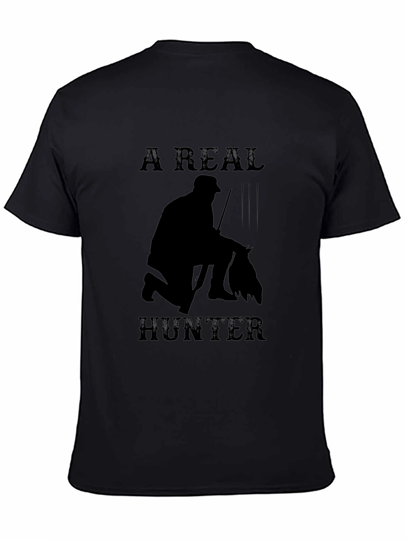A Real Hunter Graphic Tee - Black