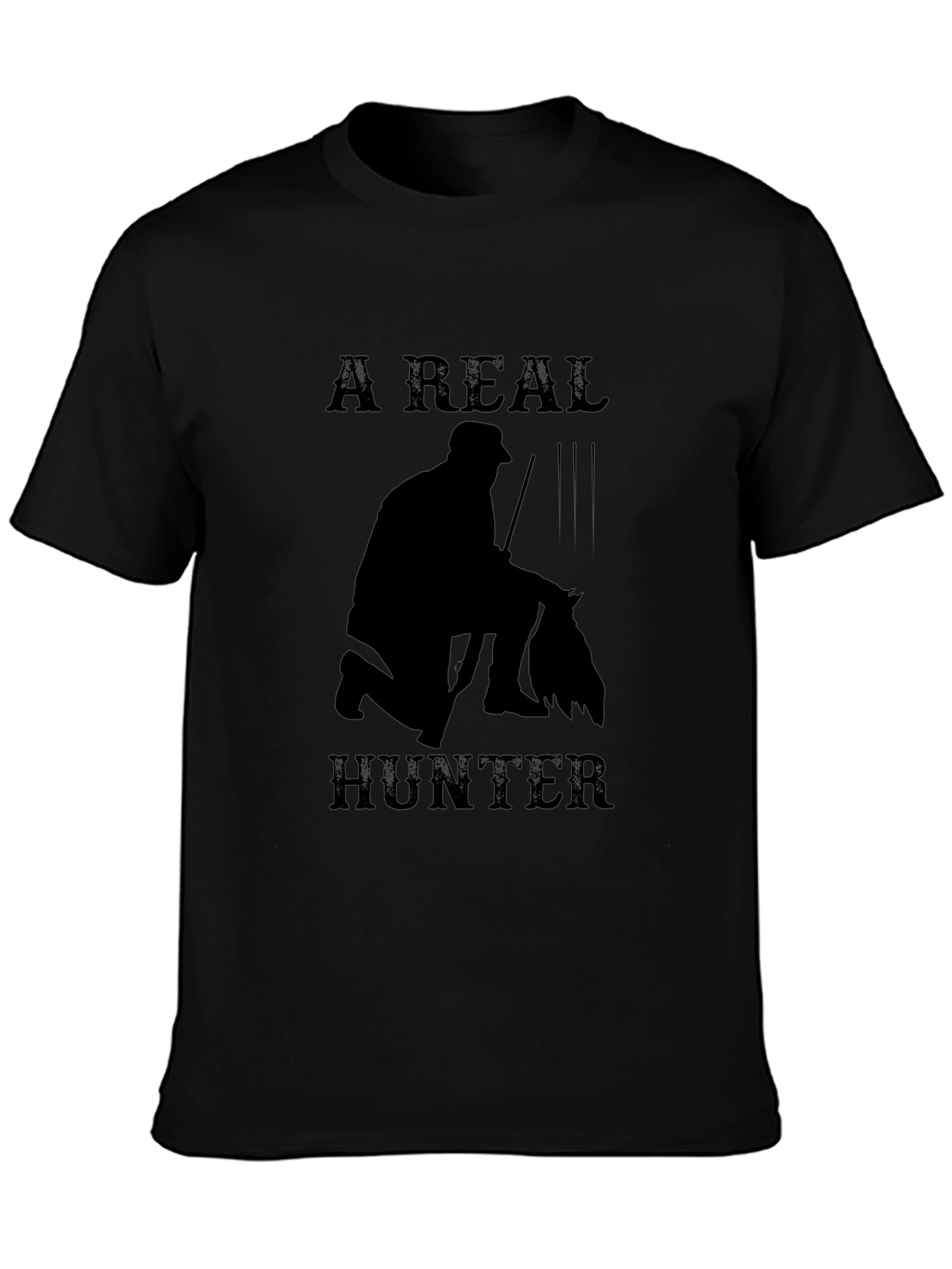 A Real Hunter Graphic Tee - Black