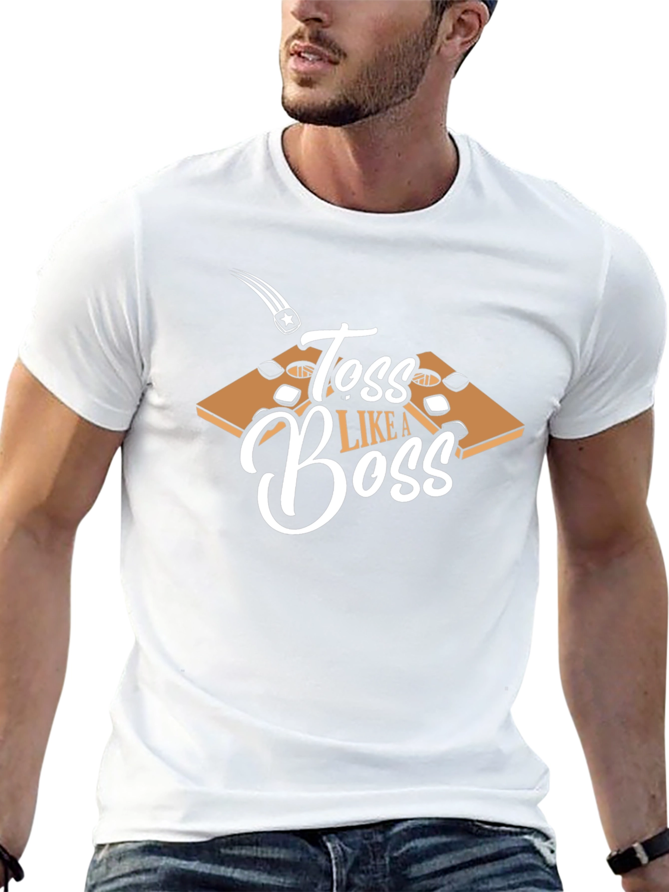 Toss Like A Boss Cornhole T-Shirt