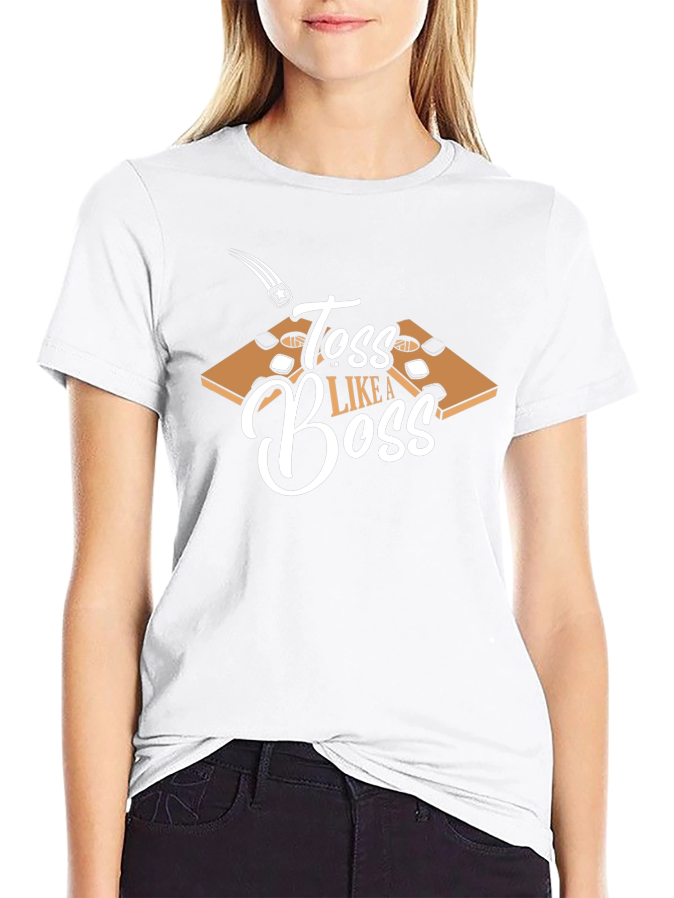 Toss Like A Boss Cornhole T-Shirt