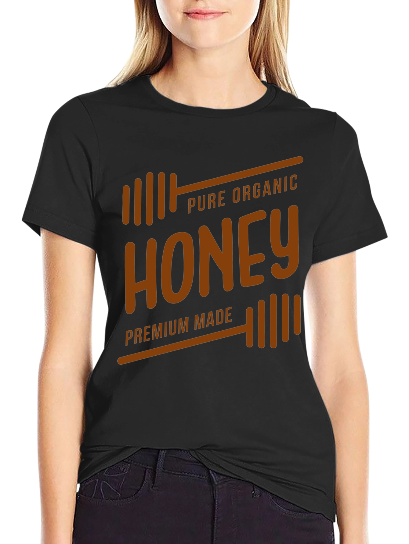 Organic Honey Graphic Tee - Premium Made