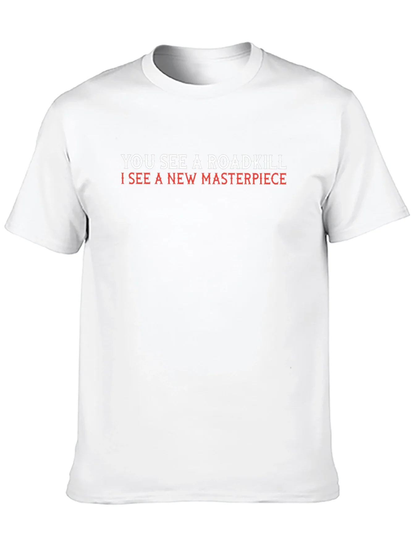 Roadkill Masterpiece Graphic Tee - Quirky Art T-Shirt