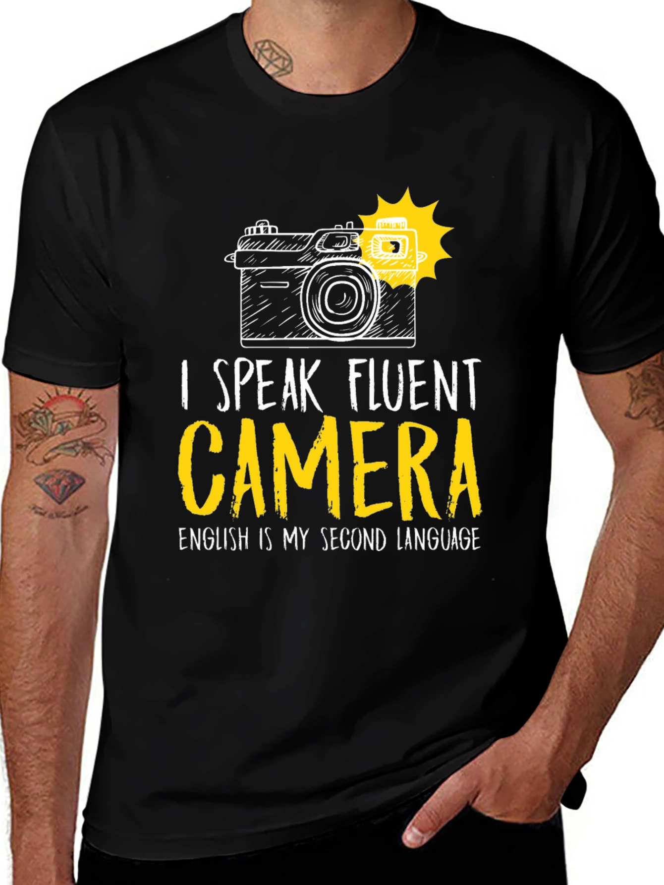 I Speak Fluent Camera Graphic T-Shirt