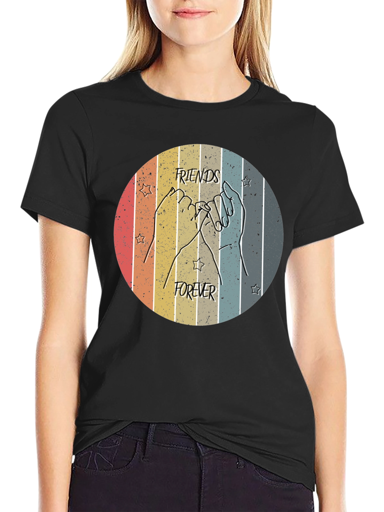 Friends Forever Retro Graphic Tee