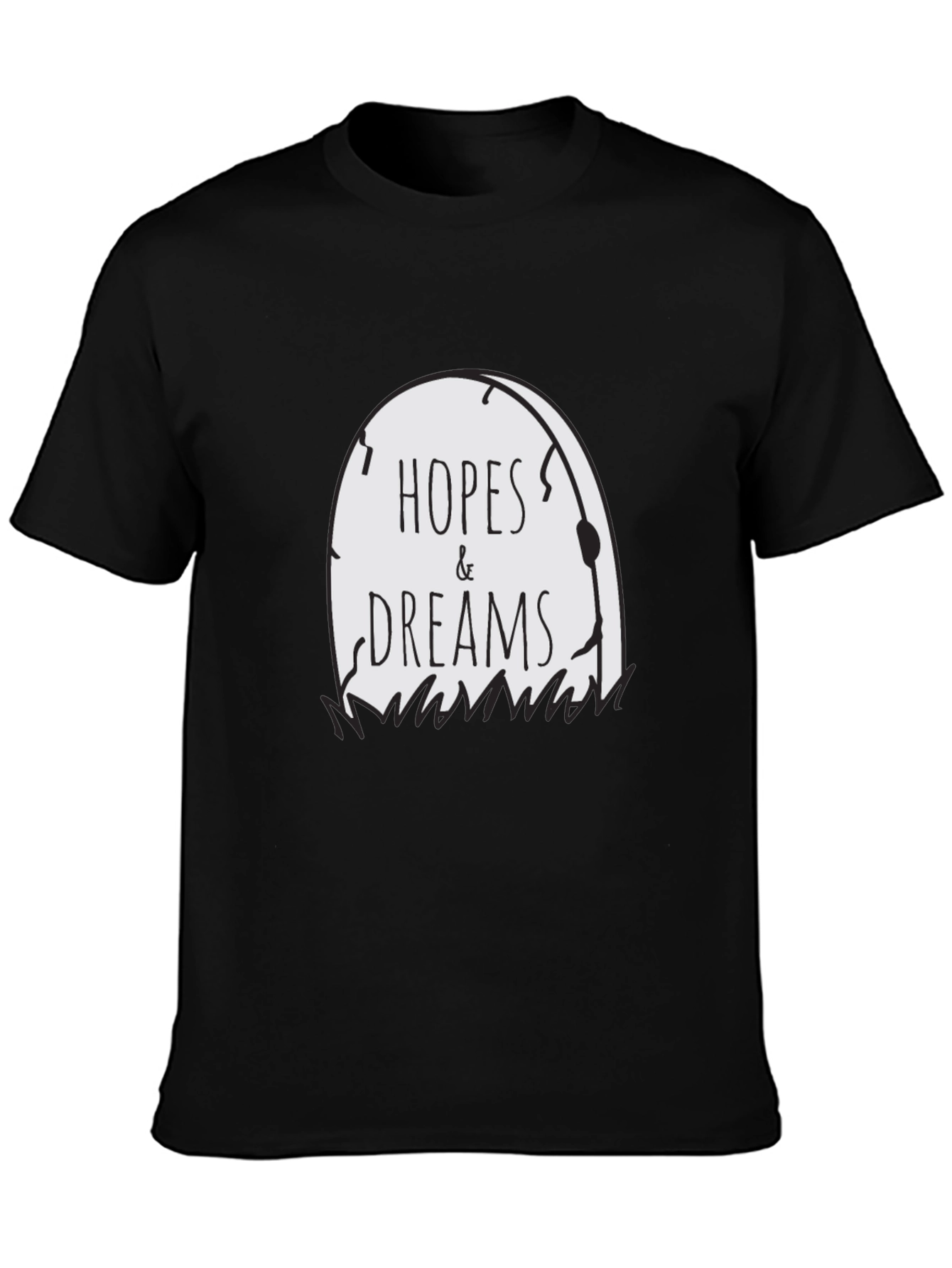 Hopes & Dreams Tombstone Graphic Tee - Black